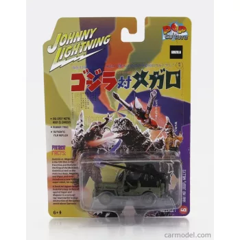   Johnny Lightning - Jeep Willys Army Godzilla Vs Megalon Military Green