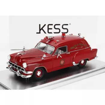   Kess Models - CHEVROLET NATIONAL AMBULANCE ROYAL OAK MICHIGAN FIRE PROTECTION FIRE ENGINE 1954 RED