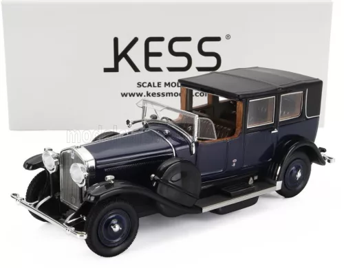 Kess Models - ISOTTA FRASCHINI TIPO 8A LANDAULET SALA SEMICONVERTIBLE OPEN 1924 BLUE BLACK