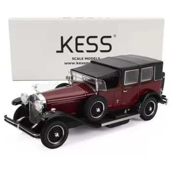   Kess Models - ISOTTA FRASCHINI TIPO 8A LANDAULET SALA SEMICONVERTIBLE CLOSED 1924 BORDEAUX BLACK