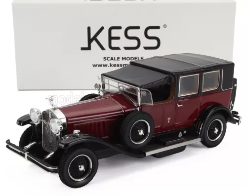 Kess Models - ISOTTA FRASCHINI TIPO 8A LANDAULET SALA SEMICONVERTIBLE CLOSED 1924 BORDEAUX BLACK