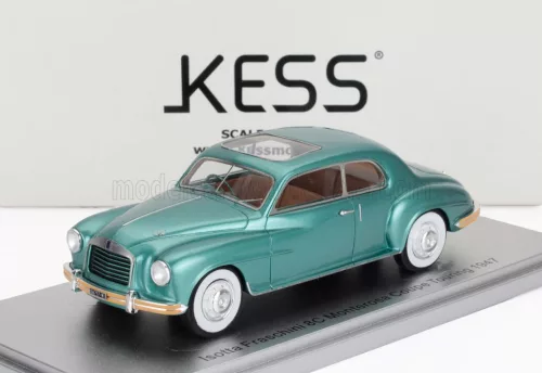 Kess Models - ISOTTA FRASCHINI 8C MONTEROSA COUPE TOURING OPEN ROOF 1947 GREEN