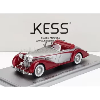   Kess Models - BENTLEY MKVI DROPHEAD ch.B122DA COUPE CABRIOLET OPEN 1949 SILVER RED