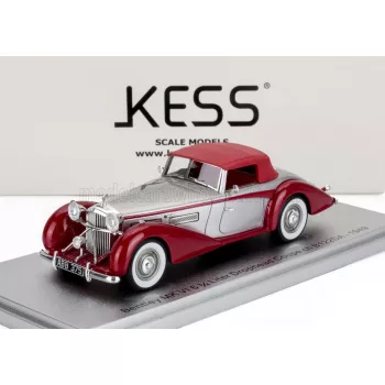   Kess Models - BENTLEY MKVI DROPHEAD ch.B122DA COUPE CABRIOLET CLOSED 1949 SILVER RED