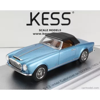  Kess-Model - Ferrari 212 Inter Sn0235Eu Cabriolet Closed 1952 Light Blue Met Black