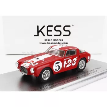   Kess Models - FERRARI 250MM sn0352MM BERLINETTA PININFARINA N 5 IV CARRERA PANAMERICANA MEXICO 1953 R.ECHEVERRIA - P.VILLEGAS RED WHITE