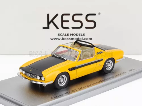 Kess Models - FERRARI 330 GT 2+2 sn.6109 MICHELOTTI CABRIOLET OPEN 1964 YELLOW BLACK