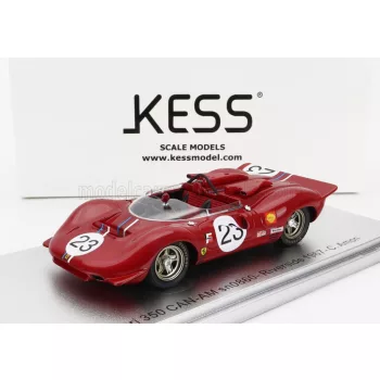   Kess Models - FERRARI 350 P4 SPIDER CAN-AM s/n0860 N 23 RIVERSIDE RACE 1967 C.AMON RED