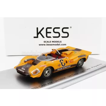   Kess Models - FERRARI 350 P4 SPIDER CAN-AM s/n0858 TEAM GUNSTON N 6 WINNER 3h CAPE TOWN 1968 P.HAWKINS YELLOW BROWN