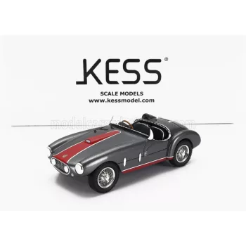   Kess Models - FERRARI 166 MM53 SPIDER BARQUETTE ch.0300M VIGNALE BY OBLIN 1955 GREY RED