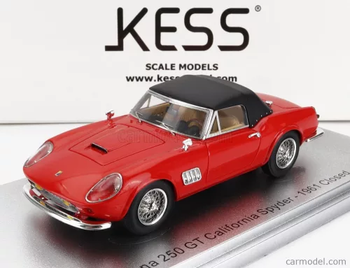 Kess-Model - Modena 250Gt California Spider Closed 1961 Red Black