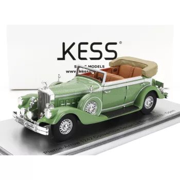   Kess Models - PIERCE ARROW 124 CONVERTIBLE BERLINE SEDAN LE BARON OPEN 1933 LIGHT GREEN