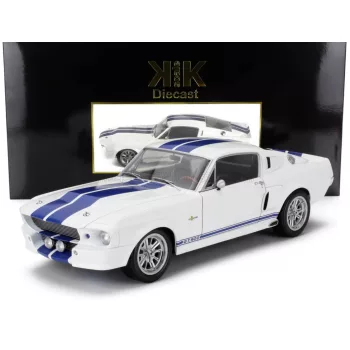   KK-Scale - FORD USA MUSTANG SHELBY GT500 ELEANOR COUPE 1967 WHITE BLUE