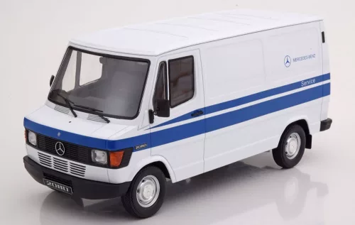 KK-Scale - Mercedes 208 D transporter Mercedes Service 1988 white/blue Limited Edition 500 pcs.
