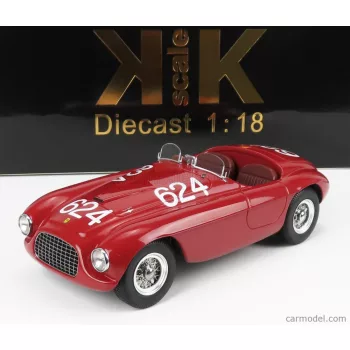   Kk-Scale - Ferrari 166Mm 2.0L V12 Spider N 624 Winner Mille Miglia 1949 C.Biondetti - E.Salani Red
