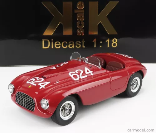 Kk-Scale - Ferrari 166Mm 2.0L V12 Spider N 624 Winner Mille Miglia 1949 C.Biondetti - E.Salani Red