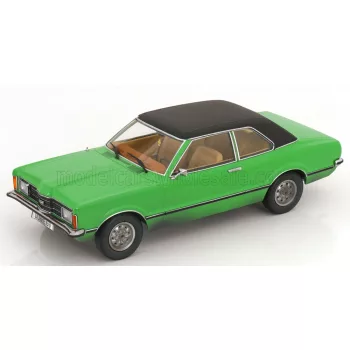   KK-Scale - FORD ENGLAND TAUNUS GXL (dirty version) WITH VINYL ROOF - BANG BOOM BANG MOVIE 1971 GREEN MATT BLACK