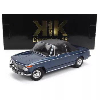   KK-Scale - BMW 2002 CABRIOLET 1968 - WITH REMOVABLE SOFT-TOP BLUE MET
