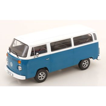   KK-Scale - 1:18 Volkswagen T2b Bus with Fuchs Rims Blue/White 1972