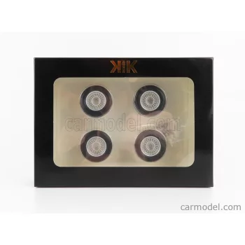   Kk-Scale - Accessories Set 4X Wheels And Tyre For 3-Series 323I (E21) 1975 Black Silver