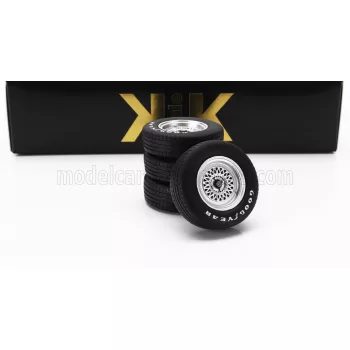   KK-Scale - ACCESSORIES SET 4X WHEELS AND RIMS FOR ESPRIT TURBO 1981 BLACK SILVER
