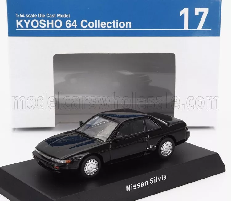 Kyosho - NISSAN SILVIA (S13) 1988 BLACK - Megamodell.eu – Scale