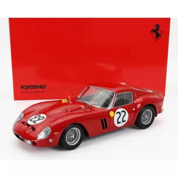   Kyosho - FERRARI 250 GTO 3.0L V12 TEAM EQUIPE NATIONALE BELGE N 22 3rd 24h LE MANS 1962 L.DERNIER - ''BEURLYS'' J.BLATON RED