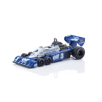   Kyosho - Tyrrell P34 Cosworth V8 F1 6 Wheel Elf #3 Ronnie Peterson Season 1977