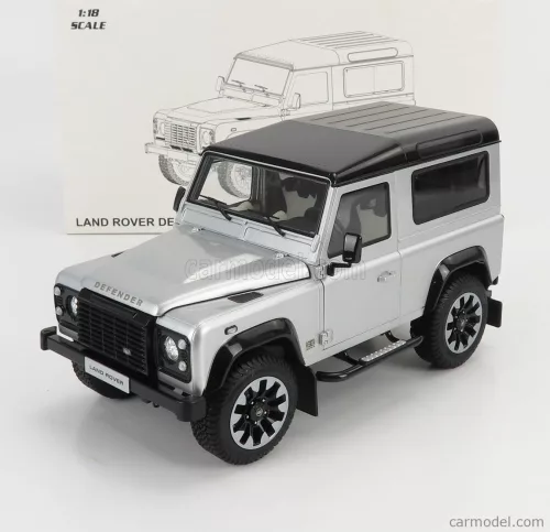 Lcd-Model - Land Rover Defender 90 Works V8 70Th Edition 2018 Silver