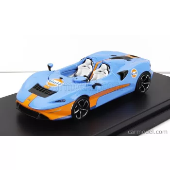 Lcd-Model - Mclaren Elva Gulf Livery 2020 Light Blue Orange