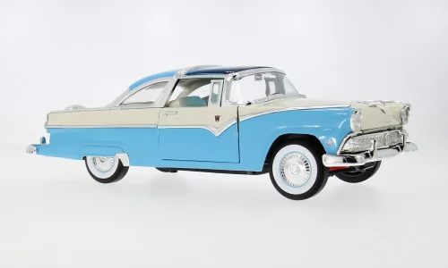 Lucky Diecast - Ford Crown Victoria blau/weiss 1955 1:18