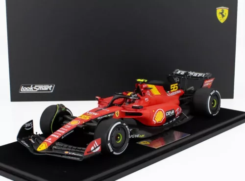 LookSmart - FERRARI F1  SF-23 TEAM SCUDERIA FERRARI N 55 MONZA ITALY GP 2023 CARLOS SAINZ RED BLACK