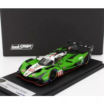   LookSmart - LAMBORGHINI SC63 3.8L V8 TURBO TEAM LAMBORGHINI IRON LYNX N 19 24h LE MANS 2024 ROMAIN GROSJEAN - MATTEO CAIROLI - ANDREA CALDARELLI GREEN WHITE BLACK