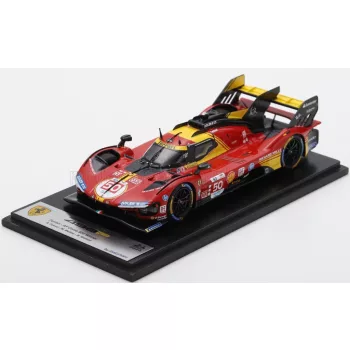   LookSmart - FERRARI 499P 3.0L TURBO V6 TEAM FERRARI AF CORSE N 50 WINNER 24h LE MANS 2024 ANTONIO FUOCO - MIGUEL MOLINA - NICKLAS NIELSEN RED YELLOW BLACK