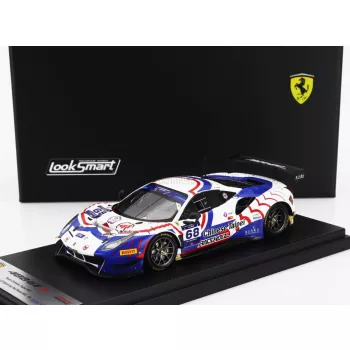   LookSmart - FERRARI 488 GT3 EVO 3.9L TURBO V8 TEAM CHINESE TAIPEI N 68 FIA MOTORSPORT GAMES GT SPRINT CUP PAUL RICAR 2022 EVAN CHEN WHITE BLUE