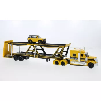 Maisto - International Autotransporter, gelb/schwarz, 1:64