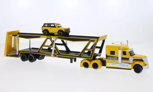 Maisto - International Autotransporter, gelb/schwarz, 1:64