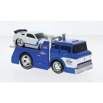   Maisto - Ford C600 Flatbed, blau/weiss, 1966, Ford Perfomance, 1:64