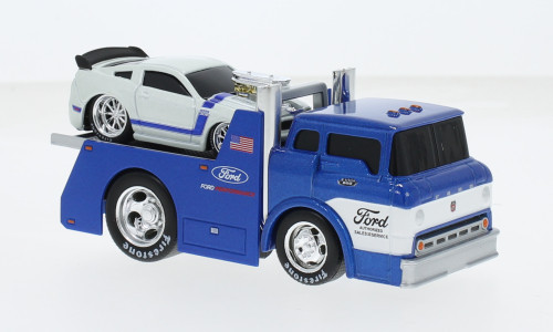 Maisto - Ford C600 Flatbed, blau/weiss, 1966, Ford Perfomance, 1:64