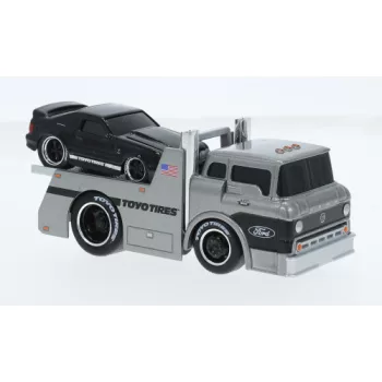   Maisto - Maisto, Ford C600 Flatbed, silber/schwarz, 1966, 1:64