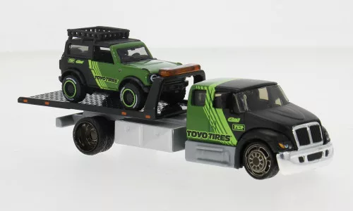 Maisto - Maisto, International Durastar Flatbed, schwarz/grün, 2021, 1:64