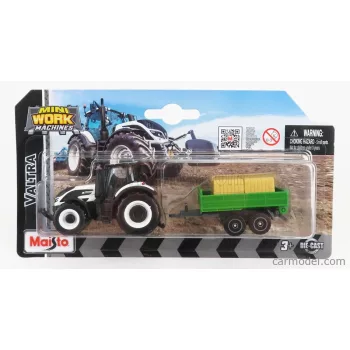 Maisto - Valtra Q305 Tractor With Trailer 2018 White Green