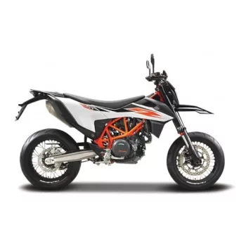 Maisto - Maisto, KTM 690 SMC R, weiss/orange, 1:18