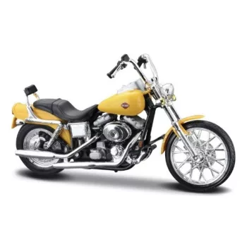   Maisto - Maisto, Harley Davidson FXDWG Dyna Glide Wide, gelb, 2001, 1:18