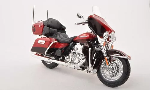 Maisto - Maisto, Harley Davidson FLHTK Electra Glide Ultra Limited, rot/dunkelbraun, 2013, 1:12