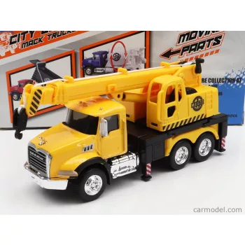 Maisto - Mack Anthem Truck 3-Assi Cane Gru 2020 Yellow Black