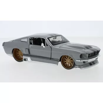   Maisto - Maisto, Ford Mustang GT Tuning, hellgrau/schwarz, 1967, 1:24