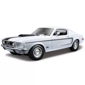   Maisto - Ford Mustang GT Cobra Jet, weiss/schwarz, 1968, 1:18