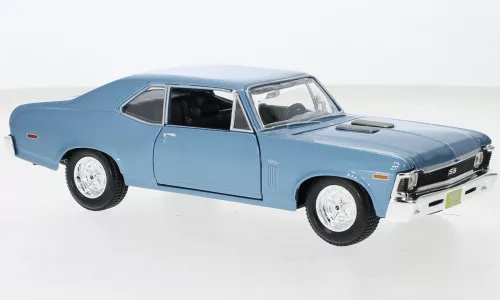 Maisto - Maisto, Chevrolet Nova SS, hellblau, 1970, 1:24