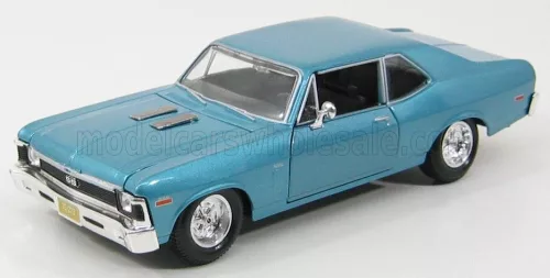 Maisto - CHEVROLET NOVA SS COUPE 1970 LIGHT BLUE MET